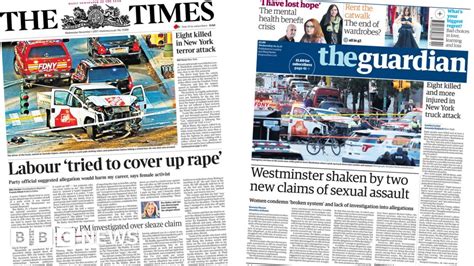 Newspaper Headlines Westminster Sex Claims And Bake Off Gaffe Bbc News