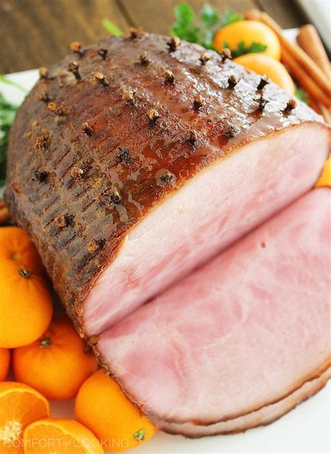 Maple Bourbon Glazed Ham The Comfort Of Cooking