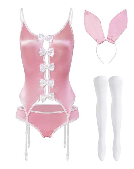 Xspice Easter Bunny Costume Women Rabbit Lingerie Cosplay With Bunny