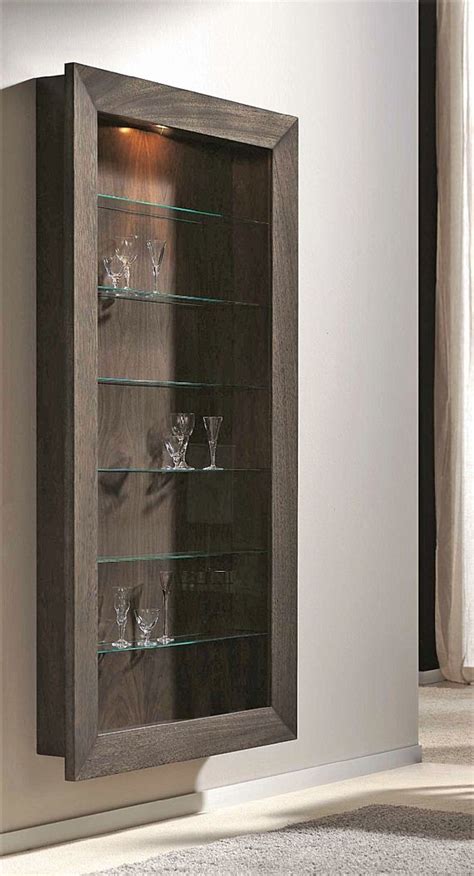 Shallow Hanging Wall Display Cabinet Wall Display Cabinet Glass