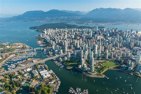 Aerial Photo Vancouver Skyline