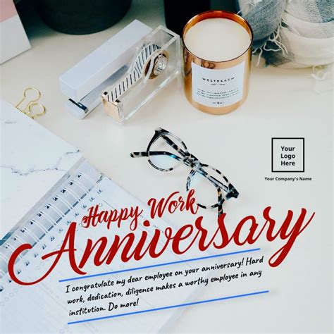 Work Anniversary Wishes For Employee Template Postermywall