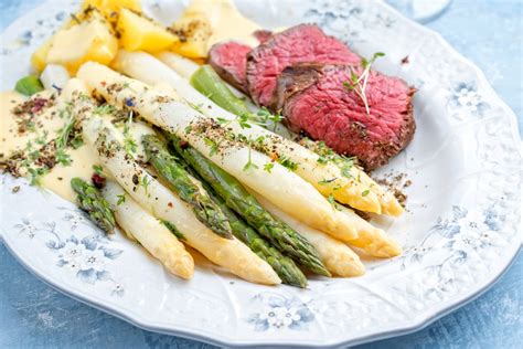 Recettes à l asperge gastronomique vinaigrette plat