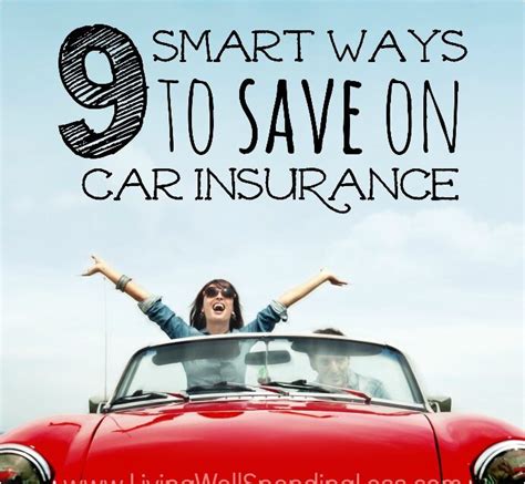 9 Smart Ways To Save On Car Insurance Living Well Spending Less