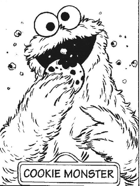 Cookie Monster Coloring Page Cookie Monster Coloring Page | Monster