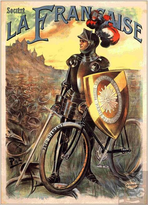 La Francaise 1898 Bicycles France Vintage Poster Art Print Retro French