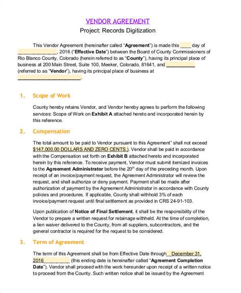 Project Contract Template