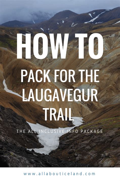 The Laugavegur Trail Packing Guide Essential Tips All About Iceland