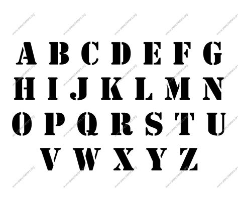 The university of utah on instagram: Decorative Army Stencil Letter Set | Stencil font, Letter ...