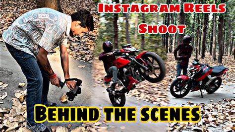 behind the scenes 👥 instagram reels shoot 😌 apache bro🏍️🔥 youtube