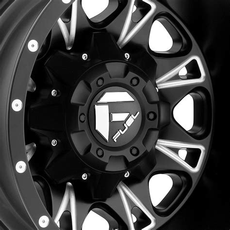 Fuel® D513 Dually Throttle 1pc Wheels Matte Black With Milled Accents