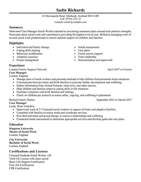 Best Case Manager Resume Example Livecareer