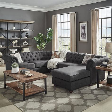 Livingroomdesigns Grey Couch Living Room Dark Grey Couch Living