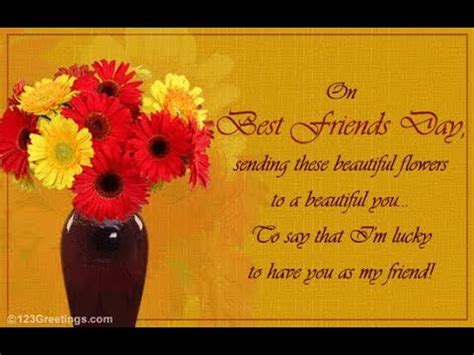There's no better day than best friends day to tell your dearest friend how much he/ she means to you and there's no better way of doing so than with a hug. WORLD HAPPY NATIONAL BEST FRIENDS DAY 2017 - YouTube