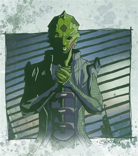 Mass Effect 2 Thane Krios By Sentientspore On Deviantart