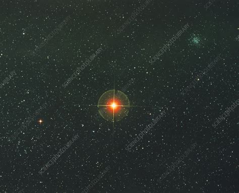Starfield With The Red Supergiant Antares Stock Image R6100126