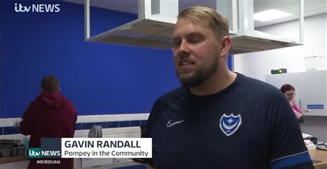 itv visited pompey in the community portsmouth on tuesday staff member keely edwards and