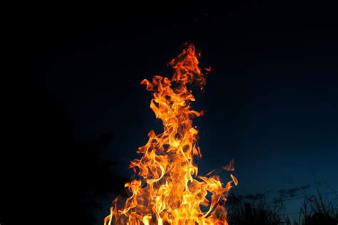 Hd Wallpaper Flame During Nighttime Fire Flames Effect Hot Orange