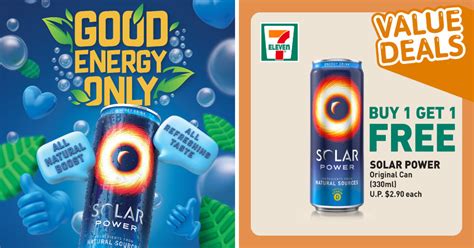 Checkinsg 7 Eleven 1 For 1 For Solar Power Energy Drink Made From