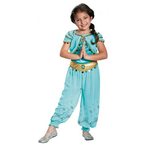 Princess Jasmine Costume Kids Disney Halloween Fancy Dress Up Ebay
