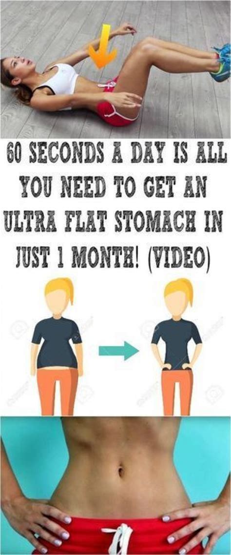 60 SECONDS A DAY IS ALL YOU NEED TO GET AN ULTRA FLAT STOMACH IN JUST 1