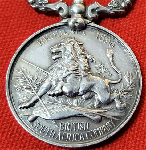 British South Africa Company Medal Rhodesia Captain Eales Salisbury