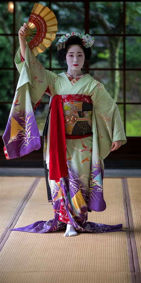 Gei芸mai舞ko妓 Geisha Japanese Costume Kimono Japan