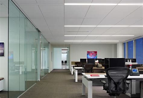 Recessed Linear Lighting With Armstrong Techzone System 12 Gives A