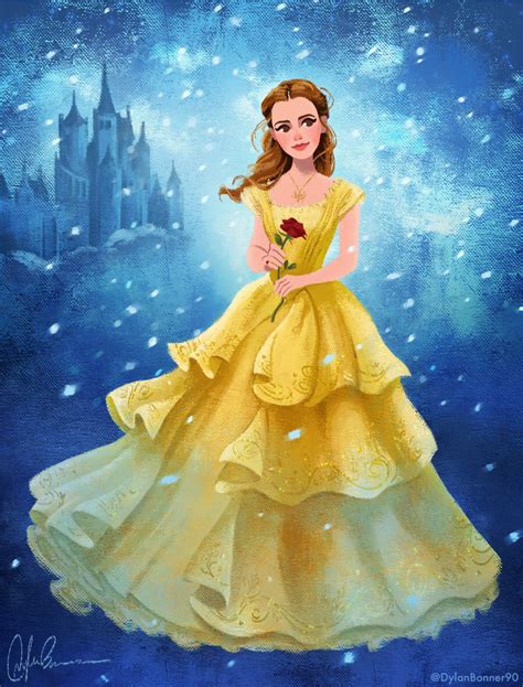 Emma Watson As Belle Beauty And The Beast 2017 By Dylanbonner On