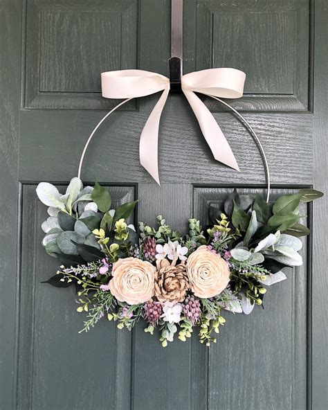 Spring Wreath Spring Wreaths For Front Door Easter Wreath Etsy Home