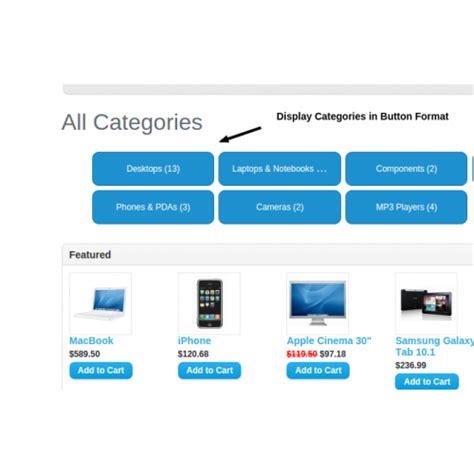 Show All Categories With Images And Links Opencart Extension Cartbinder