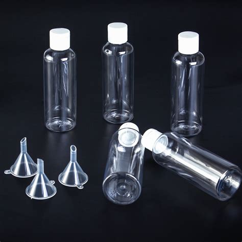 Aneco 10 Pack 100 Ml Clear Plastic Travel Bottle Empty Transparent