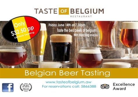 Premiering Tonight Taste Of Belgium Restaurants First Belgium Beer