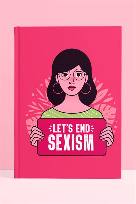 This Feminist Hardcover Journal Features An Illustration With An Empowered Woman Protesting