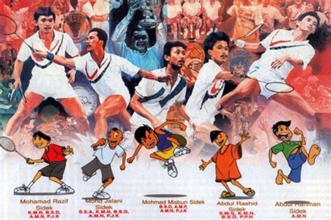 Mereka adalah keluarga yang menjadi lagenda badminton negara. 3 Animasi Malaysia Bernuansakan Sukan | iSportsAsia