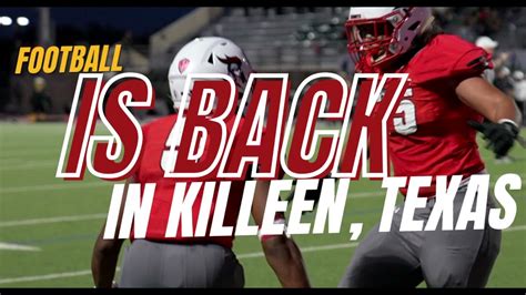 High School Varsity Football Is Back In Killeen Texas Youtube