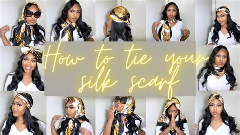 How To Tie A Silk Scarf 14 Ways How To Wear A Silk Scarf Silk Scarf Styles Youtube