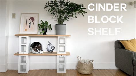 The Worlds Easiest Shelf To Build Cinder Block Book Shelf Youtube