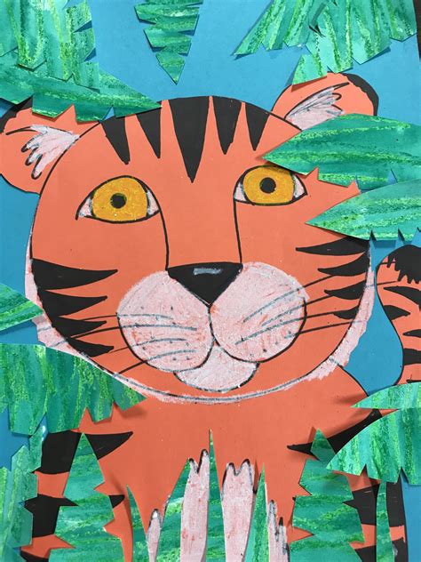 Elements Of The Art Room Kindergarten Tiger Collage