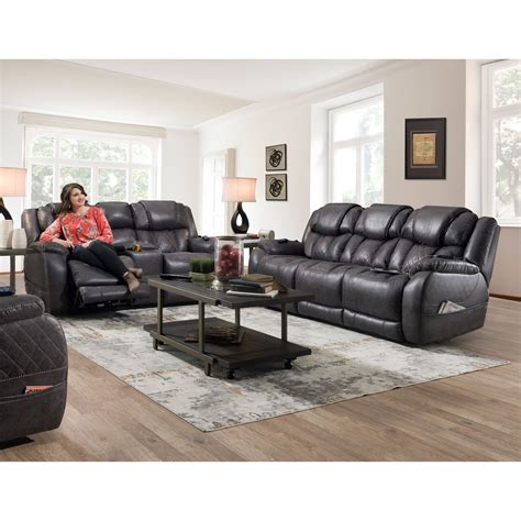 Homestretch Marlin 174 37 14 Casual Style Double Reclining Power Sofa Standard Furniture