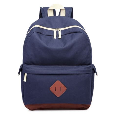 E1664 Large Unisex Polyester School Backpack Navy