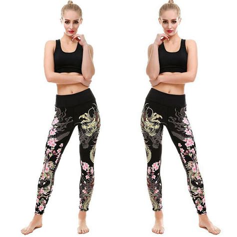 new women yoga pants gym stretch leggings fitness jogging running sport trousers yoga pants