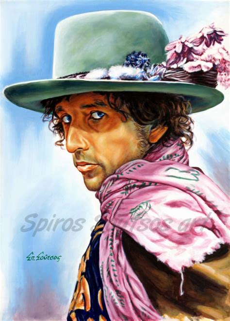 Our collection includes work from his drawn blank series, created while on tour in the 80s and 90s. Bob Dylan painting portrait, poster | acrylics on canvas