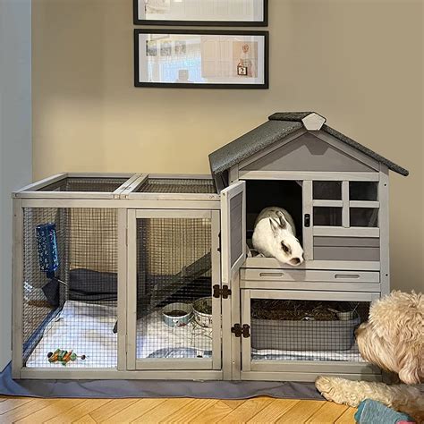 Buy Aivituvin 516 Lrabbit Hutch Indoor Outdoor Bunny Cage Rabbit Cage