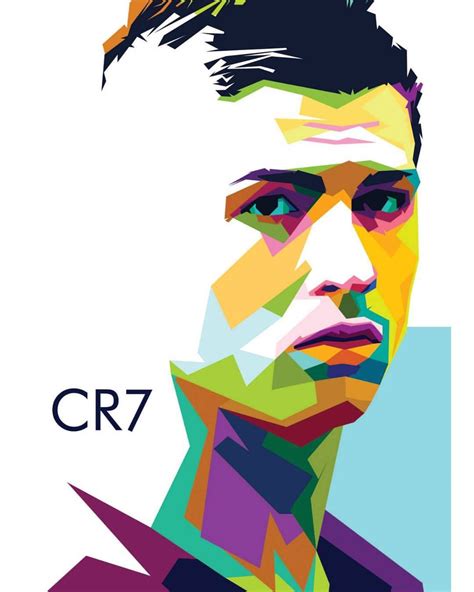 Cr7 On Wedhas Pop Art Potrait For Full Version Check On My Facebook