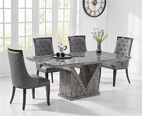 Stay updated about marble dining table with 8 chairs. Mocha 160cm Grey Marble Dining Table with Angelica Chairs ...