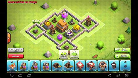 Clash Of Clan Village Hdv 4 Mode Défence Youtube