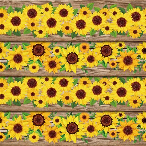 Buy Sunflower Border Fall Bulletin Board Classroom Bulletin Border Wall