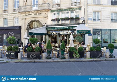 View Of Vintage Paris Cafe De Belle Epoque Located In Quarter Of