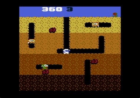 Dig Dug 1983 5200 Xlxe Version Running Correctly On Real Hardware